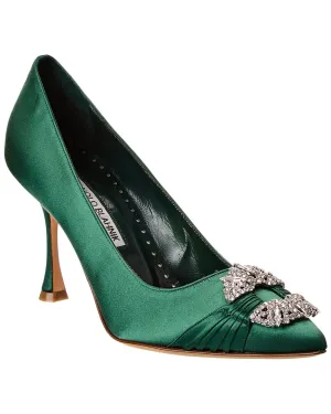 Manolo Blahnik Maida 90 Satin Pump Shoes_Manolo-Blahnik