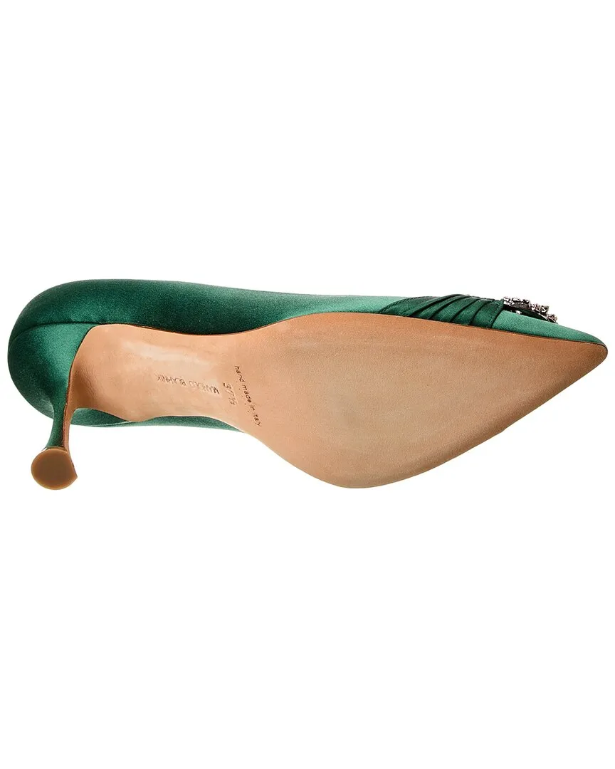 Manolo Blahnik Maida 90 Satin Pump Shoes_Manolo-Blahnik