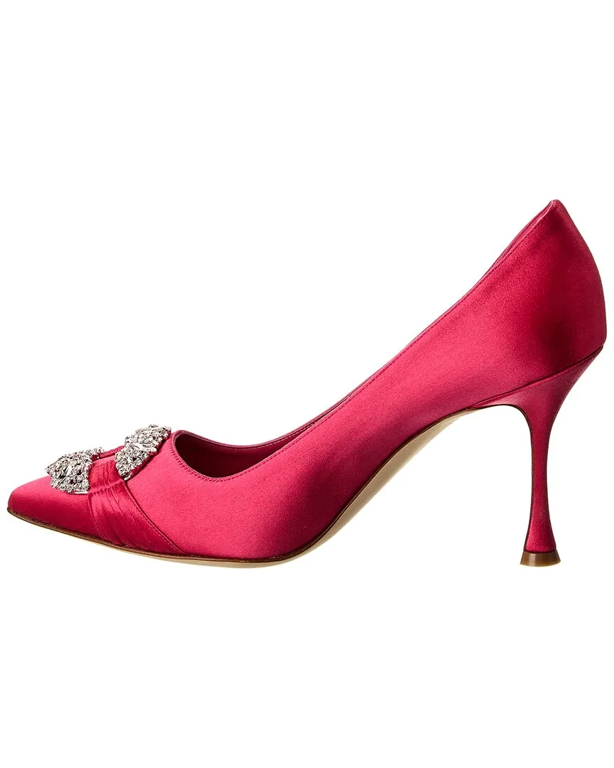 Manolo Blahnik Maida 90 Satin Pump Shoes_Manolo-Blahnik