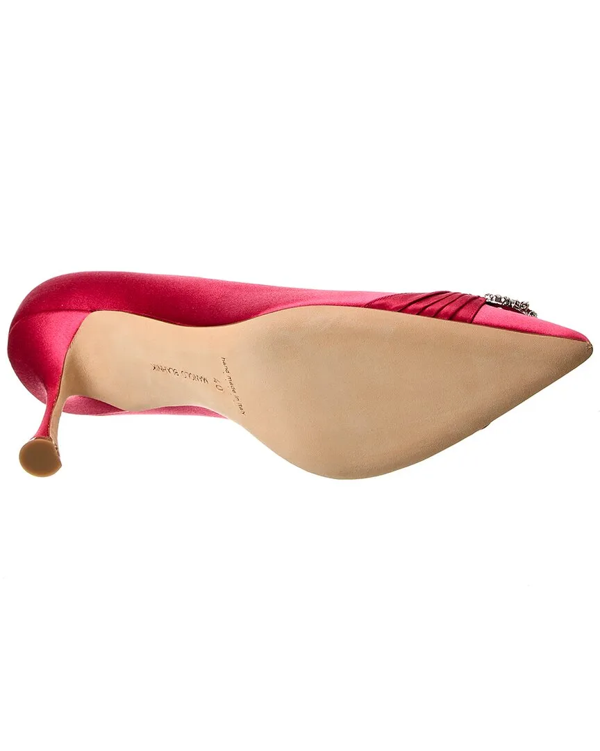Manolo Blahnik Maida 90 Satin Pump Shoes_Manolo-Blahnik
