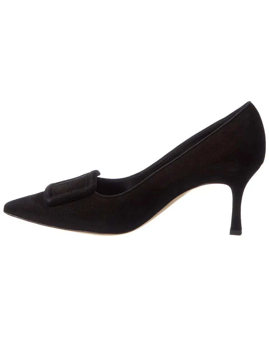 Manolo Blahnik Maysale 70 Suede Pump Shoes_Manolo-Blahnik