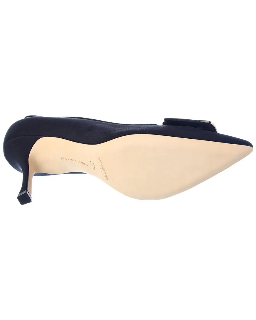 Manolo Blahnik Maysale 90 Silk Pump Shoes_Manolo-Blahnik