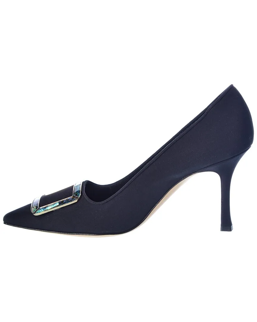 Manolo Blahnik Maysale 90 Silk Pump Shoes_Manolo-Blahnik