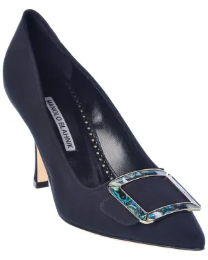 Manolo Blahnik Maysale 90 Silk Pump Shoes_Manolo-Blahnik