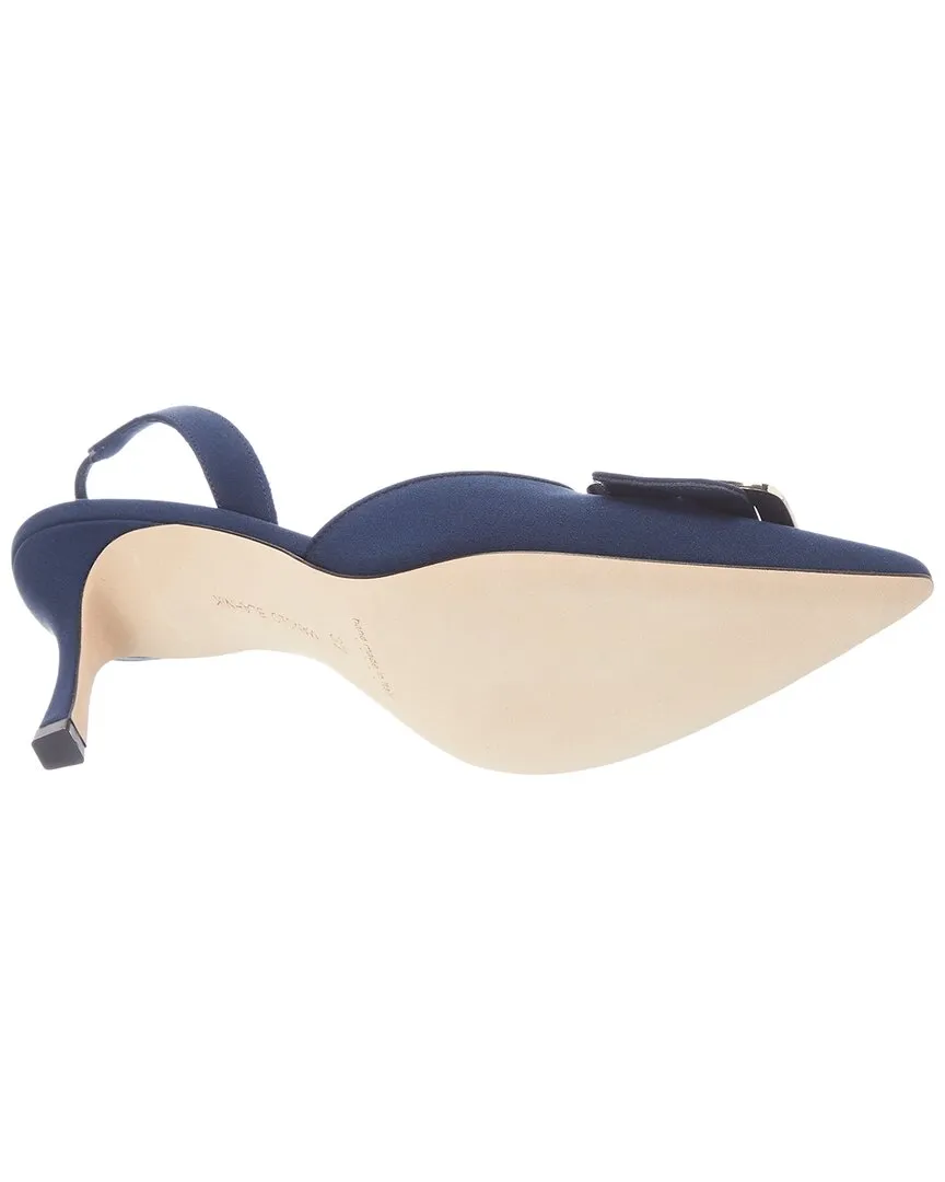 Manolo Blahnik Maysli 70 Silk Slingback Pump Shoes_Manolo-Blahnik