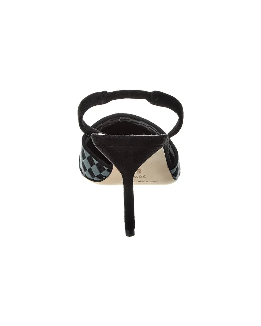 Manolo Blahnik Mingosli 70 Mesh & Suede Slingback Pump Shoes_Manolo-Blahnik