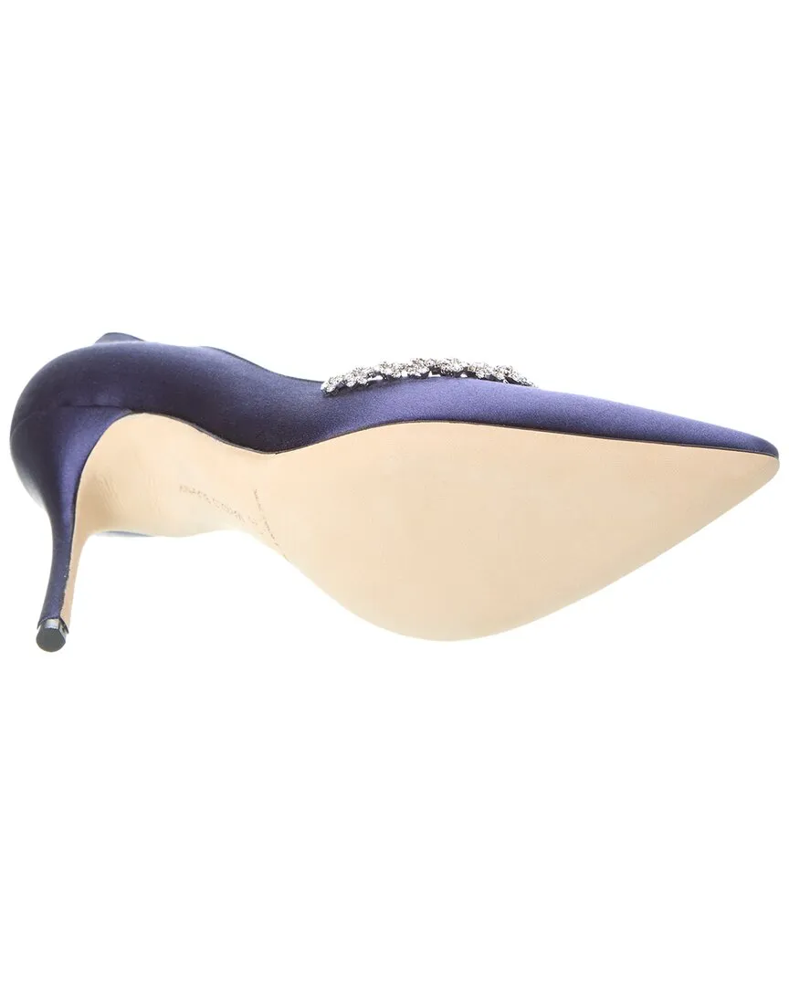 Manolo Blahnik Olarana 105 Satin Pump Shoes_Manolo-Blahnik