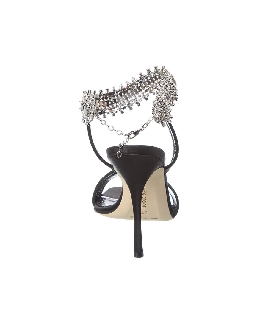 Manolo Blahnik Parinasan 100 Satin Sandal Shoes_Manolo-Blahnik