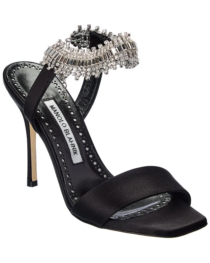 Manolo Blahnik Parinasan 115 Satin Sandal Shoes_Manolo-Blahnik