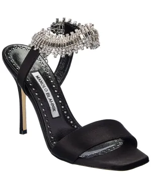 Manolo Blahnik Parinasan 115 Satin Sandal Shoes_Manolo-Blahnik