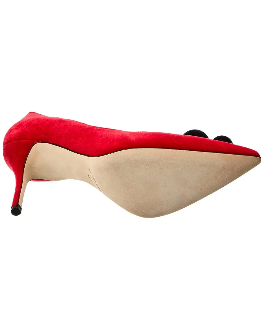 Manolo Blahnik Piera 90 Velvet Pump Shoes_Manolo-Blahnik