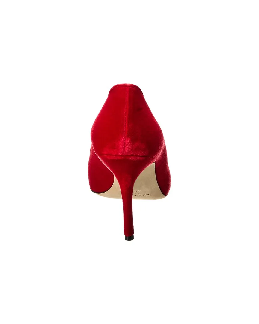 Manolo Blahnik Piera 90 Velvet Pump Shoes_Manolo-Blahnik