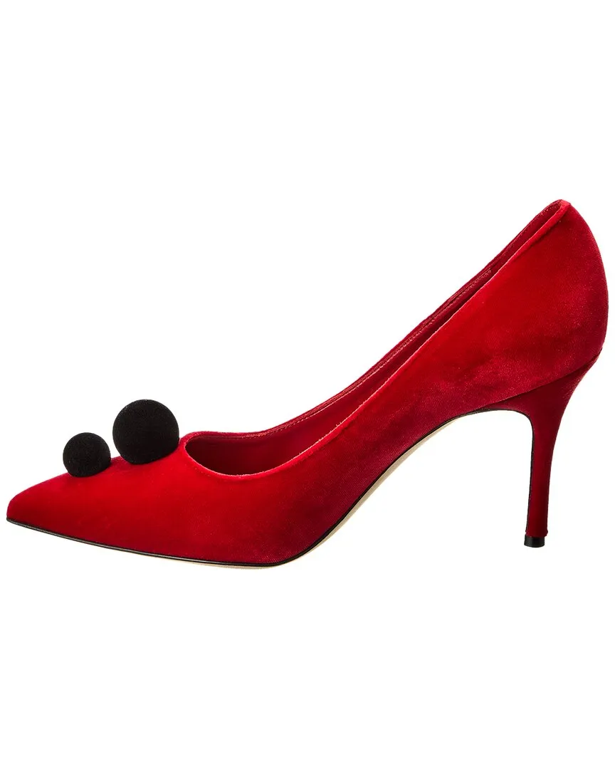 Manolo Blahnik Piera 90 Velvet Pump Shoes_Manolo-Blahnik