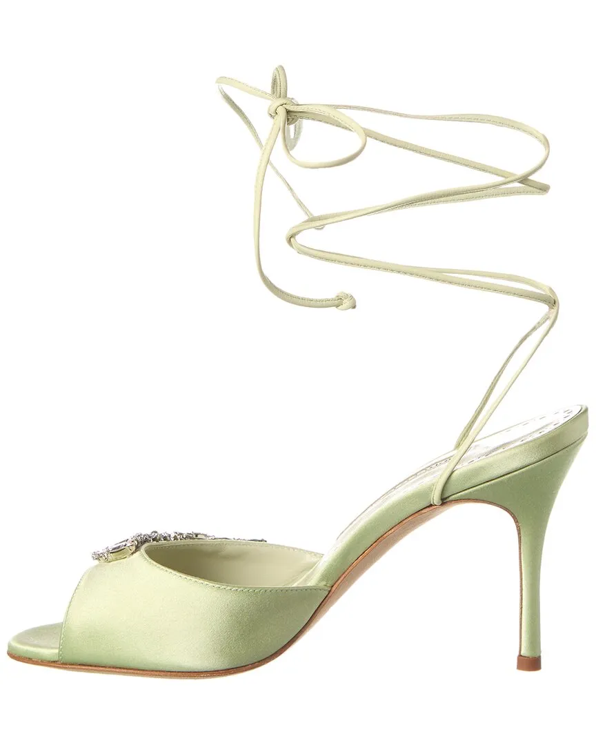Manolo Blahnik Plumena 90 Satin Sandal Shoes_Manolo-Blahnik