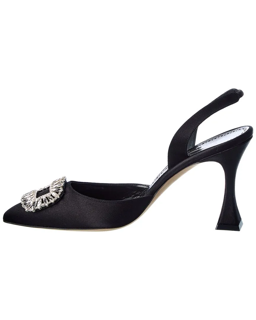 Manolo Blahnik Prietasli 90 Satin Slingback Pump Shoes_Manolo-Blahnik