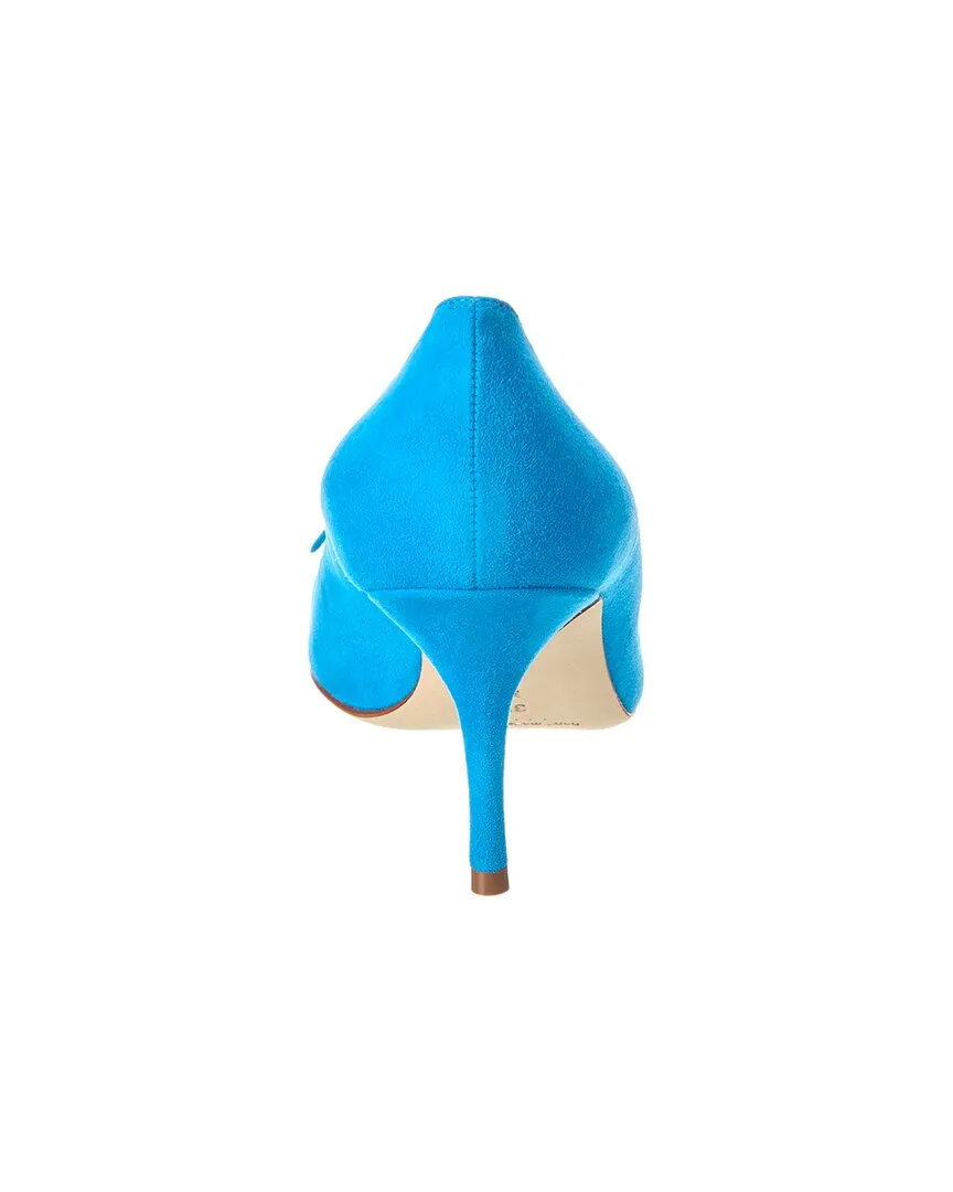 Manolo Blahnik Rinialo Bow 70 Suede & Leather Pump Shoes_Manolo-Blahnik