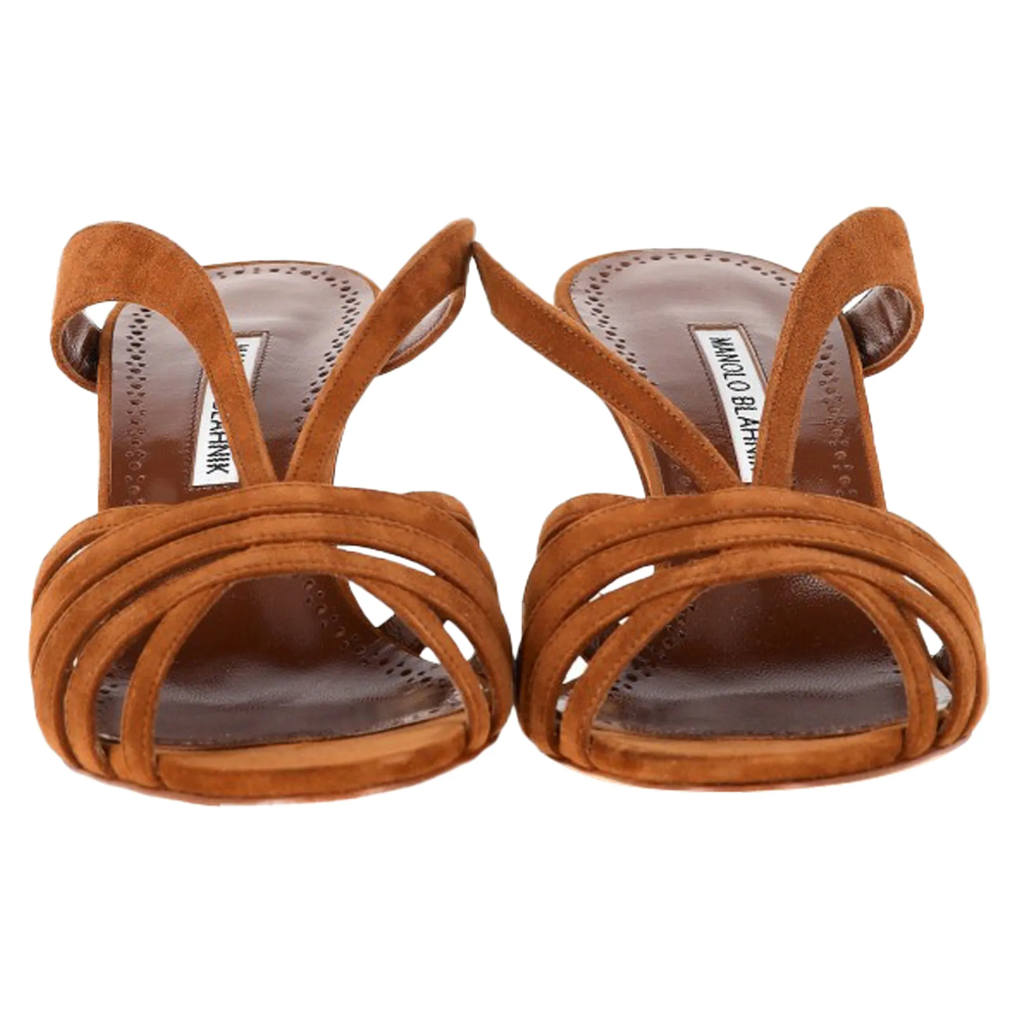 Manolo Blahnik Sardimu 70 Mules in Brown Suede Shoes_Manolo-Blahnik