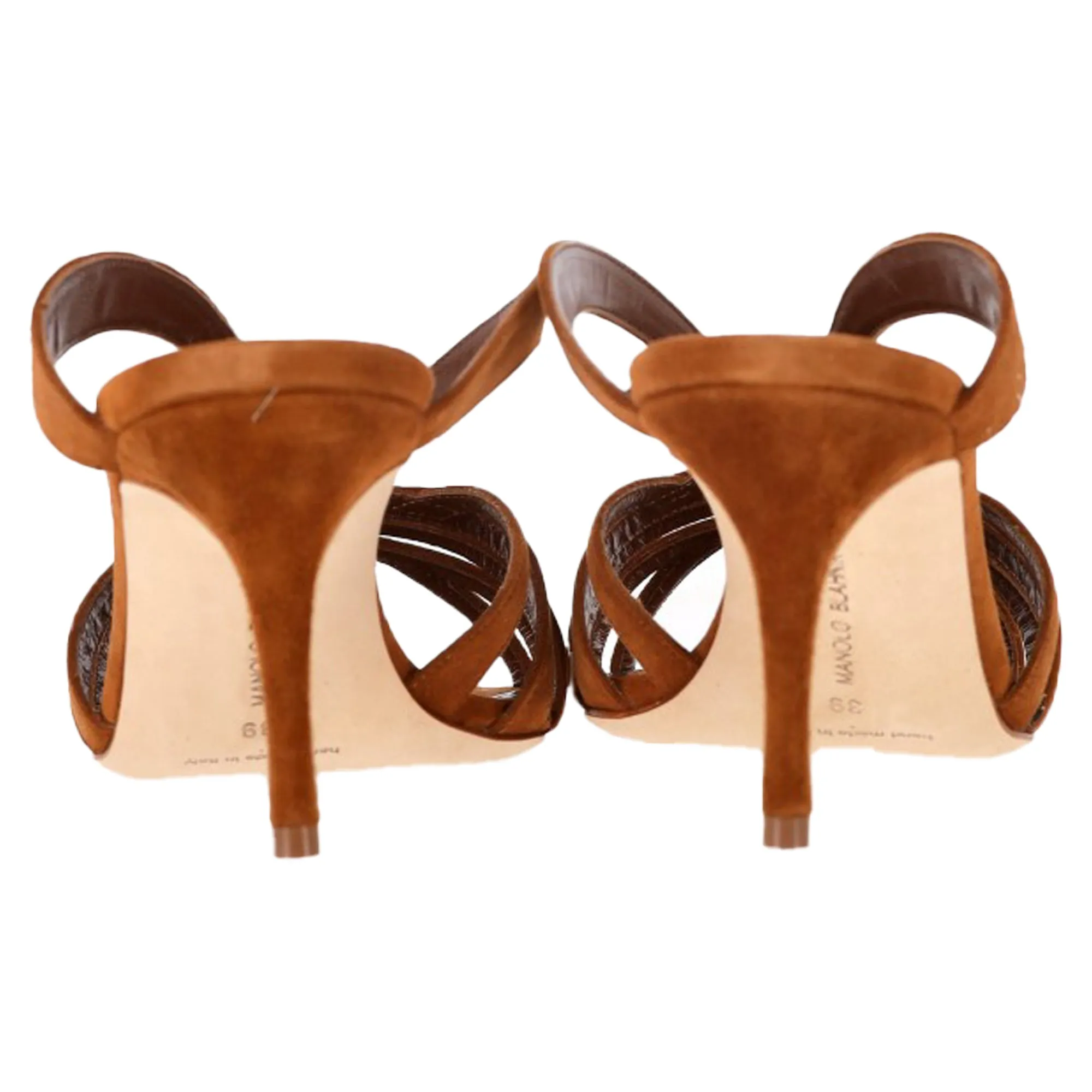 Manolo Blahnik Sardimu 70 Mules in Brown Suede Shoes_Manolo-Blahnik