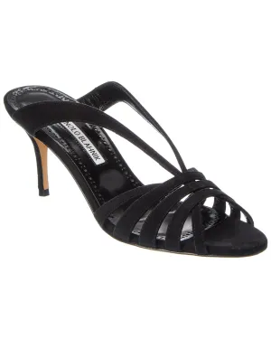 Manolo Blahnik Sardimu 70 Suede Sandal Shoes_Manolo-Blahnik