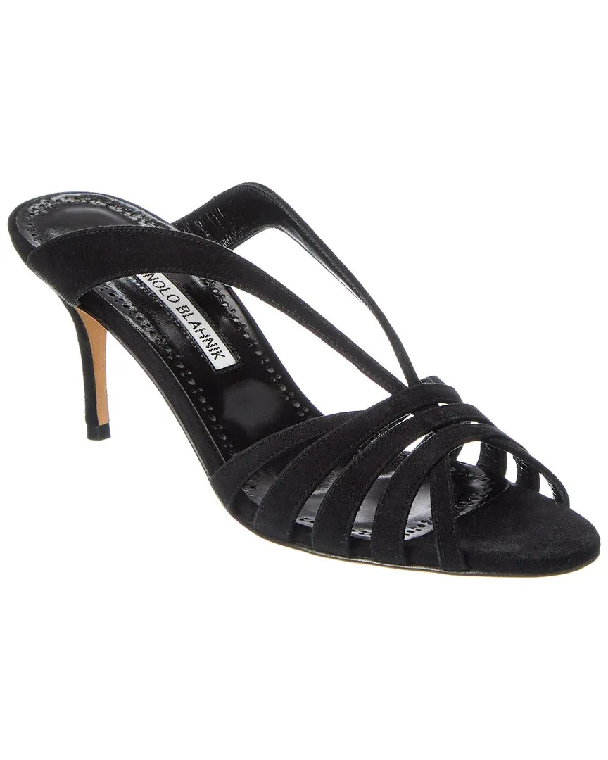 Manolo Blahnik Sardimu 70 Suede Sandal Shoes_Manolo-Blahnik