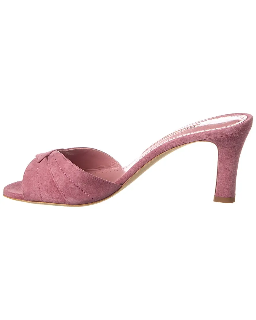 Manolo Blahnik Siemu 70 Suede Sandal Shoes_Manolo-Blahnik