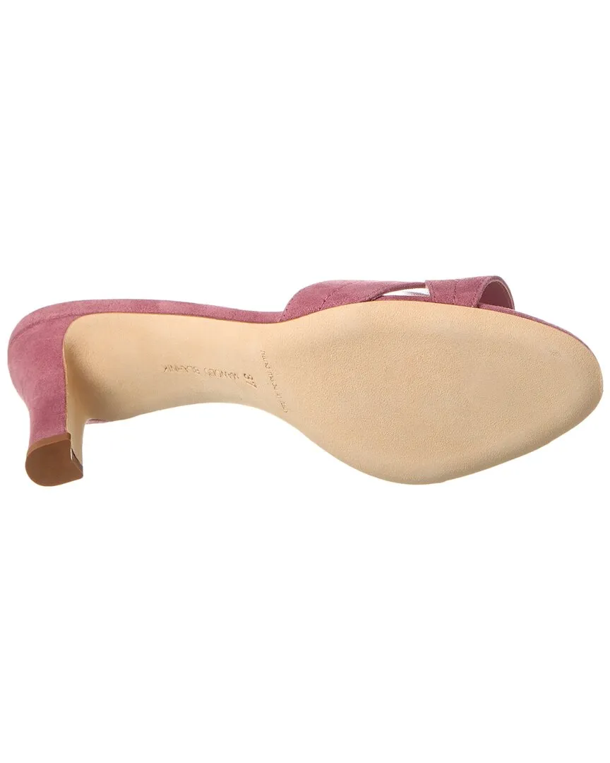 Manolo Blahnik Siemu 70 Suede Sandal Shoes_Manolo-Blahnik
