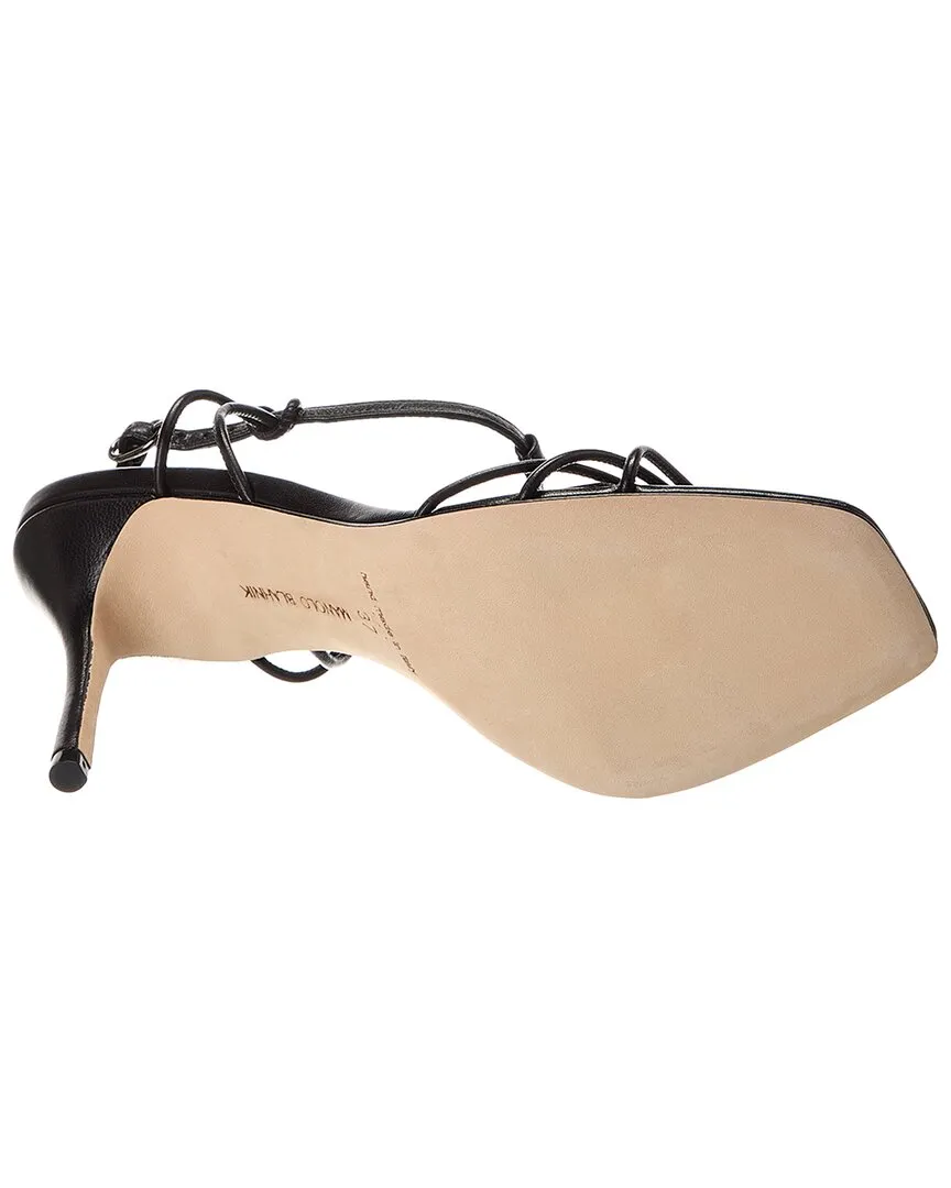 Manolo Blahnik Tabarekhi 90 Leather Sandal Shoes_Manolo-Blahnik