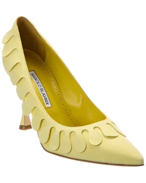 Manolo Blahnik Tamak 90 Suede Pump Shoes_Manolo-Blahnik