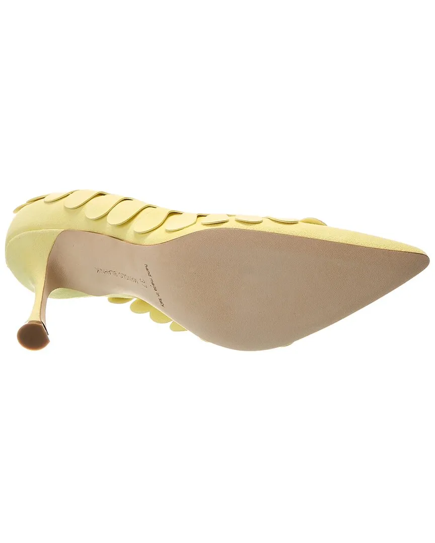 Manolo Blahnik Tamak 90 Suede Pump Shoes_Manolo-Blahnik