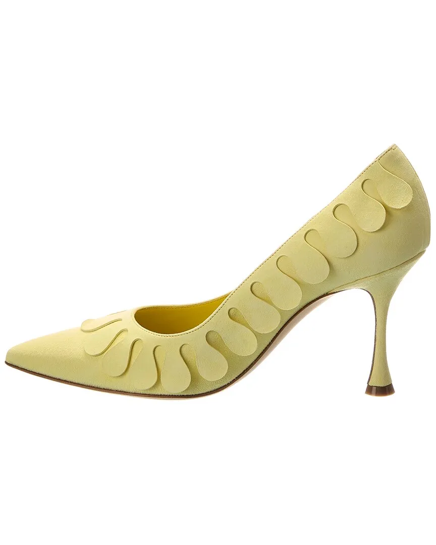 Manolo Blahnik Tamak 90 Suede Pump Shoes_Manolo-Blahnik
