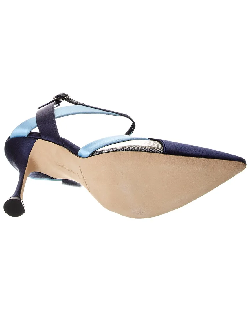 Manolo Blahnik Tamer 100 Satin Pump Shoes_Manolo-Blahnik
