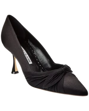 Manolo Blahnik Terka 70 Satin Pump Shoes_Manolo-Blahnik