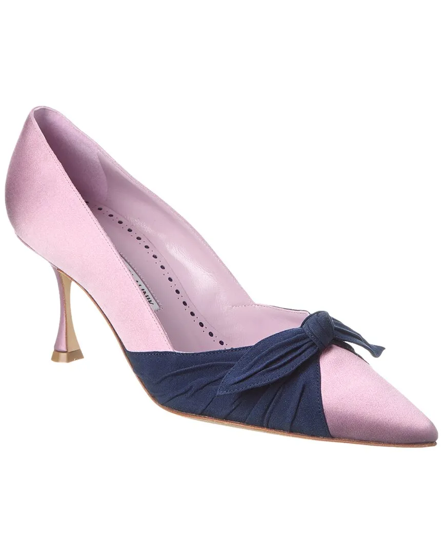 Manolo Blahnik Terka 70 Satin Pump Shoes_Manolo-Blahnik