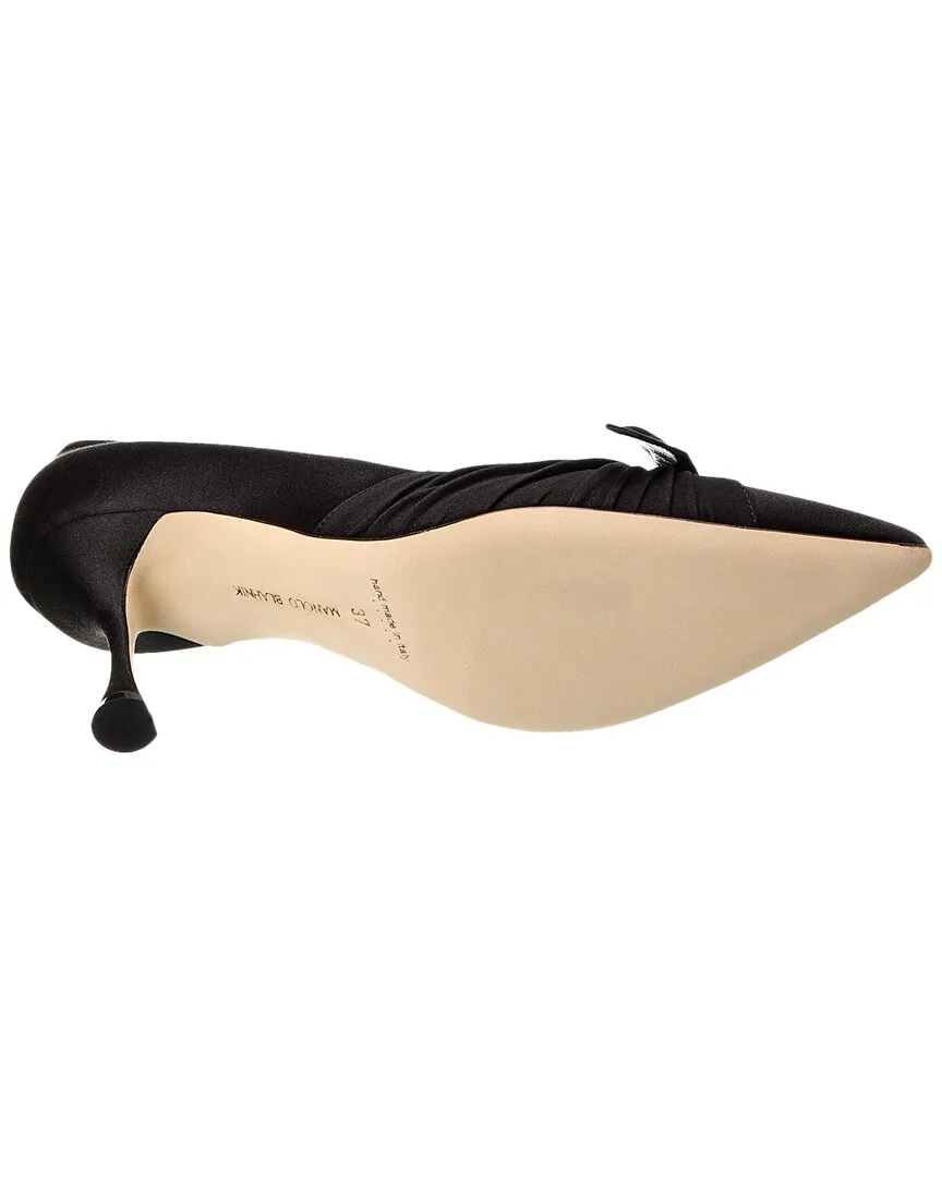 Manolo Blahnik Terka 70 Satin Pump Shoes_Manolo-Blahnik