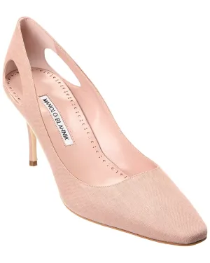 Manolo Blahnik Toplaca 70 Linen Pump Shoes_Manolo-Blahnik