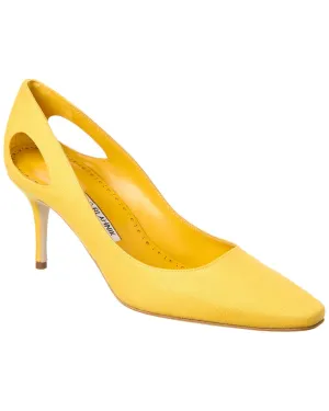 Manolo Blahnik Toplaca 70 Linen Pump Shoes_Manolo-Blahnik