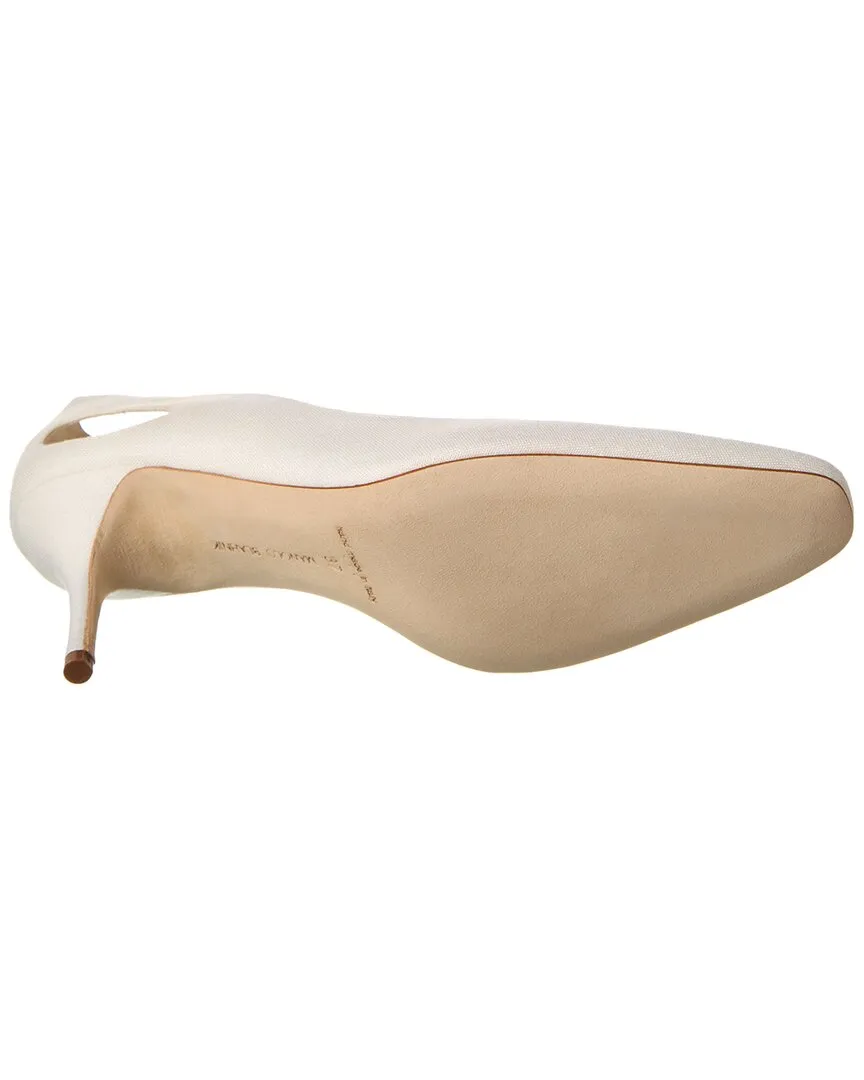 Manolo Blahnik Toplaca 70 Linen Pump Shoes_Manolo-Blahnik