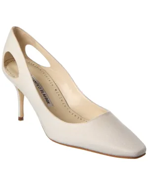 Manolo Blahnik Toplaca 70 Linen Pump Shoes_Manolo-Blahnik