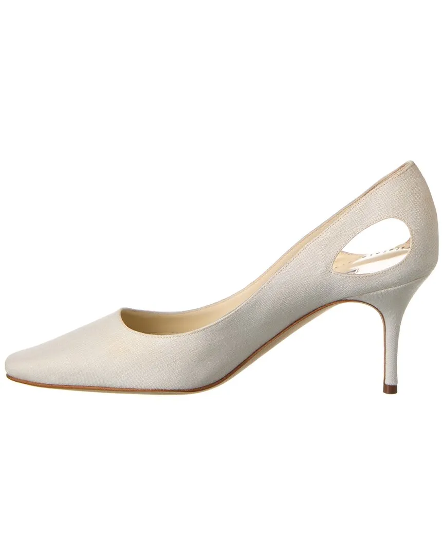 Manolo Blahnik Toplaca 70 Linen Pump Shoes_Manolo-Blahnik