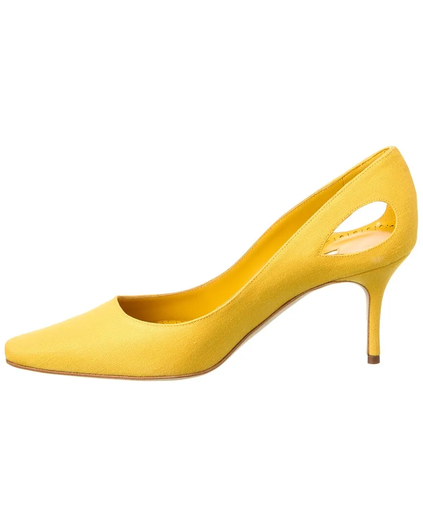 Manolo Blahnik Toplaca 70 Linen Pump Shoes_Manolo-Blahnik