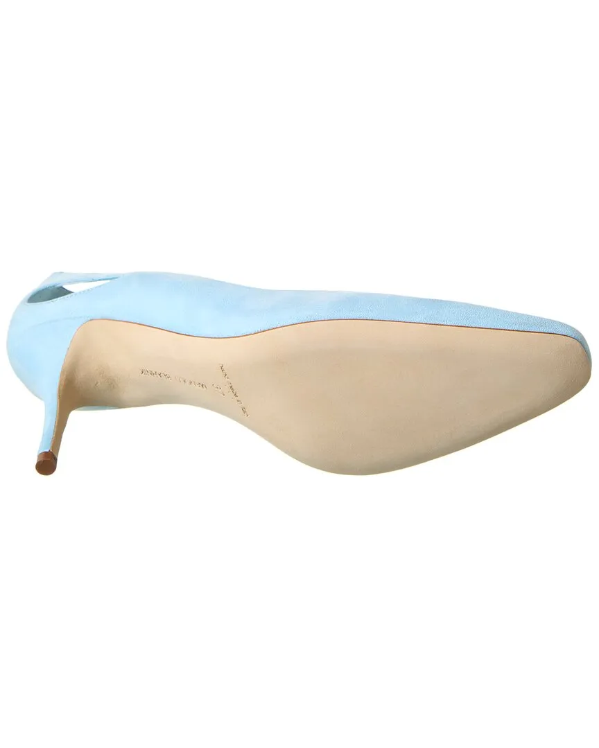 Manolo Blahnik Toplaca 70 Suede Pump Shoes_Manolo-Blahnik