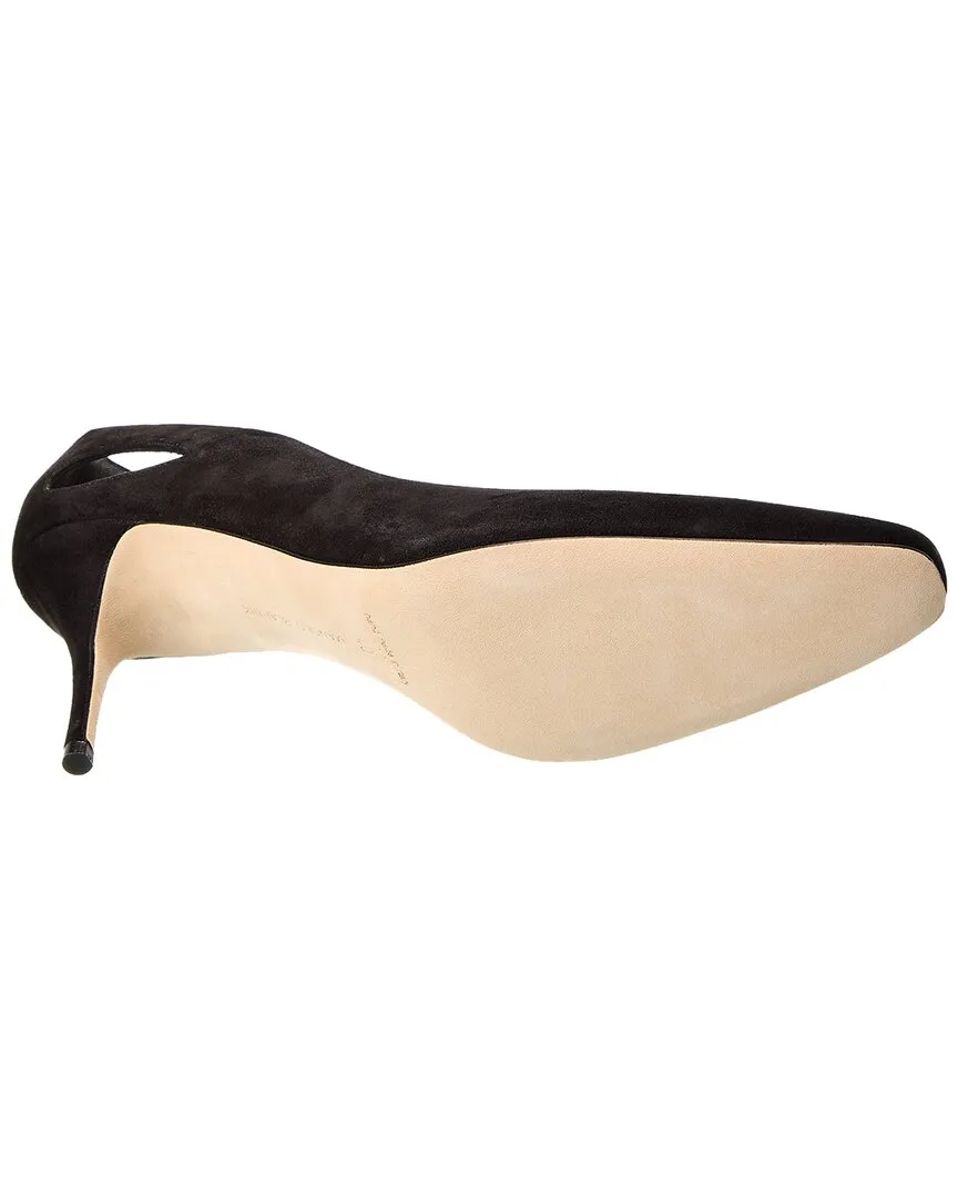 Manolo Blahnik Toplaca 70 Suede Pump Shoes_Manolo-Blahnik