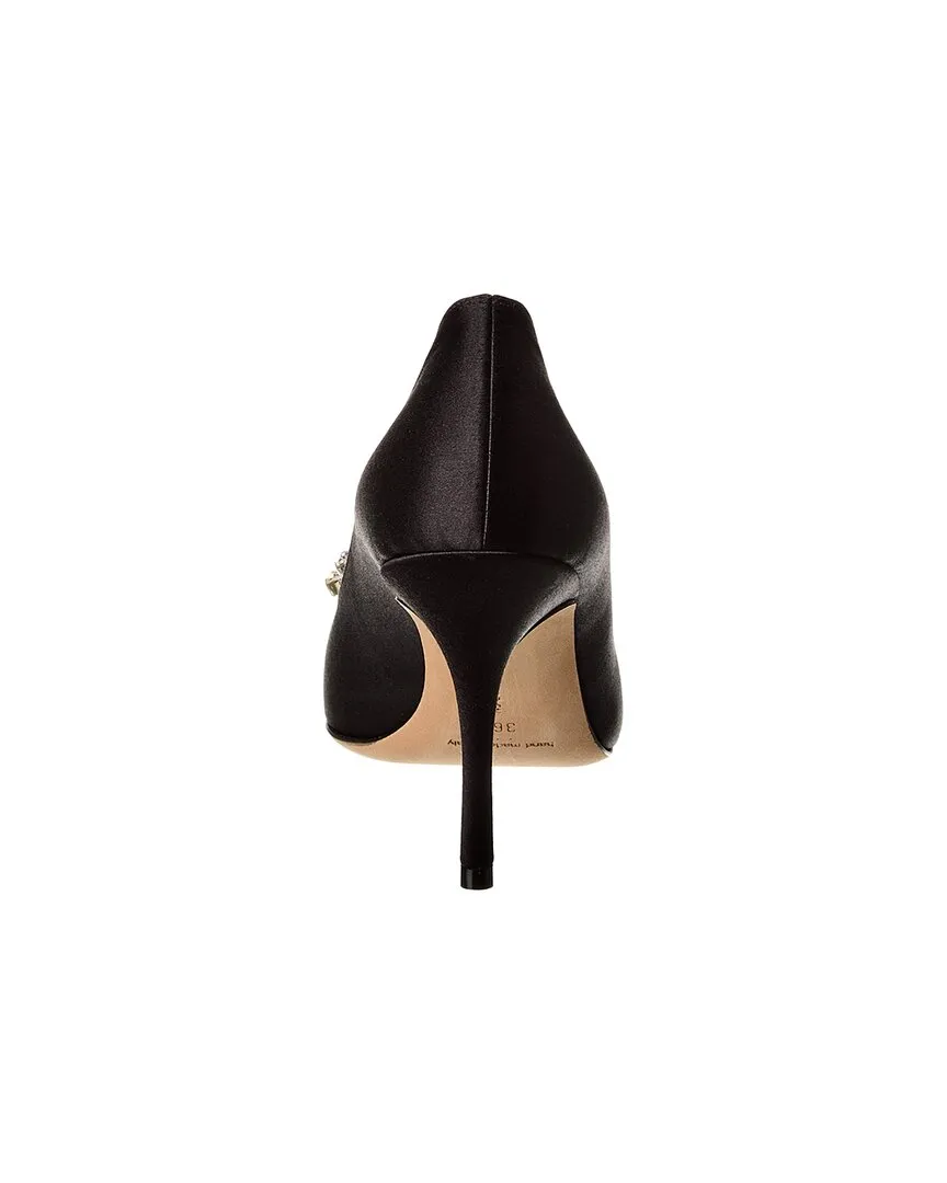 Manolo Blahnik Vitala 90 Satin Pump Shoes_Manolo-Blahnik