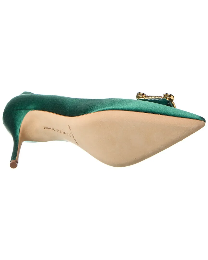 Manolo Blahnik Vitala 90 Satin Pump Shoes_Manolo-Blahnik