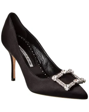 Manolo Blahnik Vitala 90 Satin Pump Shoes_Manolo-Blahnik