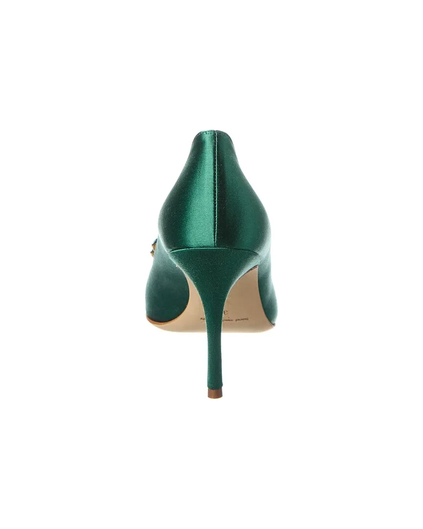 Manolo Blahnik Vitala 90 Satin Pump Shoes_Manolo-Blahnik