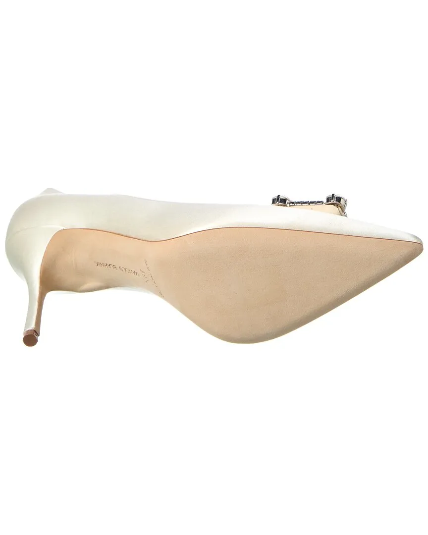 Manolo Blahnik Vitala 90 Satin Pump Shoes_Manolo-Blahnik