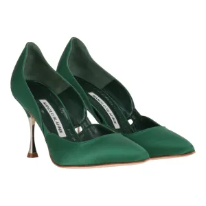 Manolo Blahnik Womens Green Pump Shoes_Manolo-Blahnik