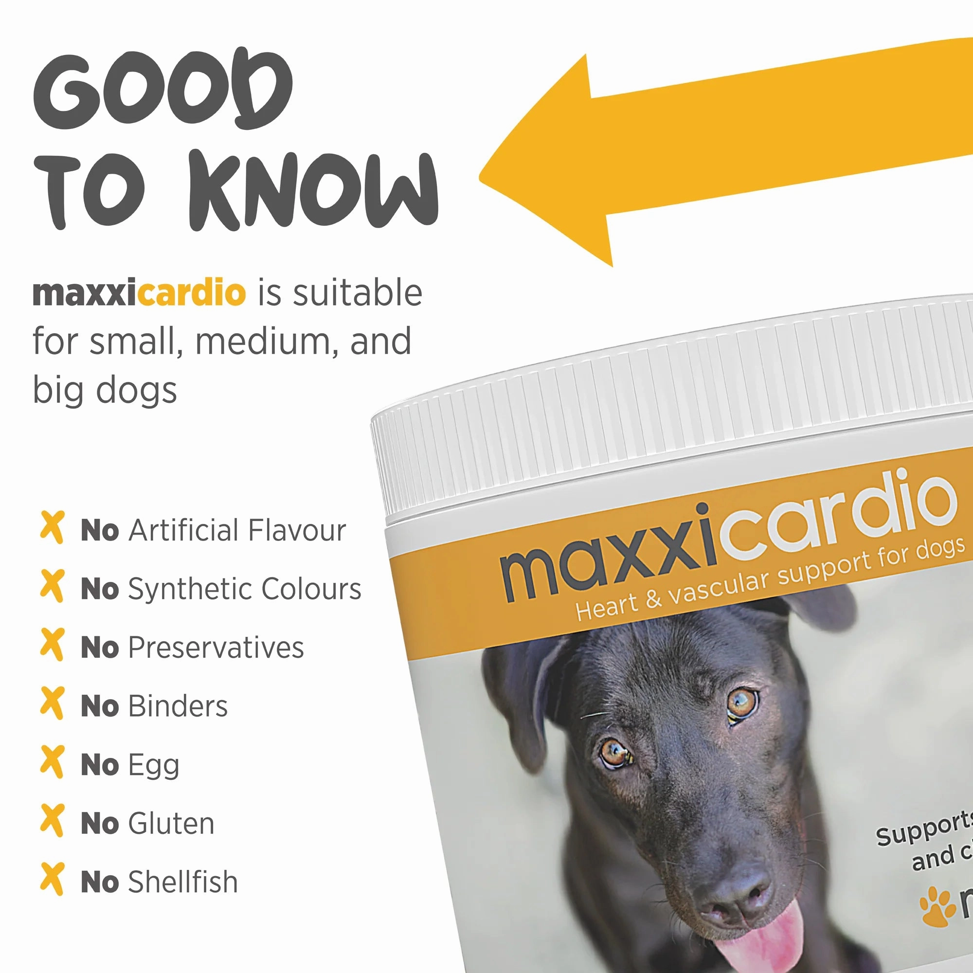Maxxipaws MaxxiCardio (Heart & Vascular Support) Supplements for Dogs