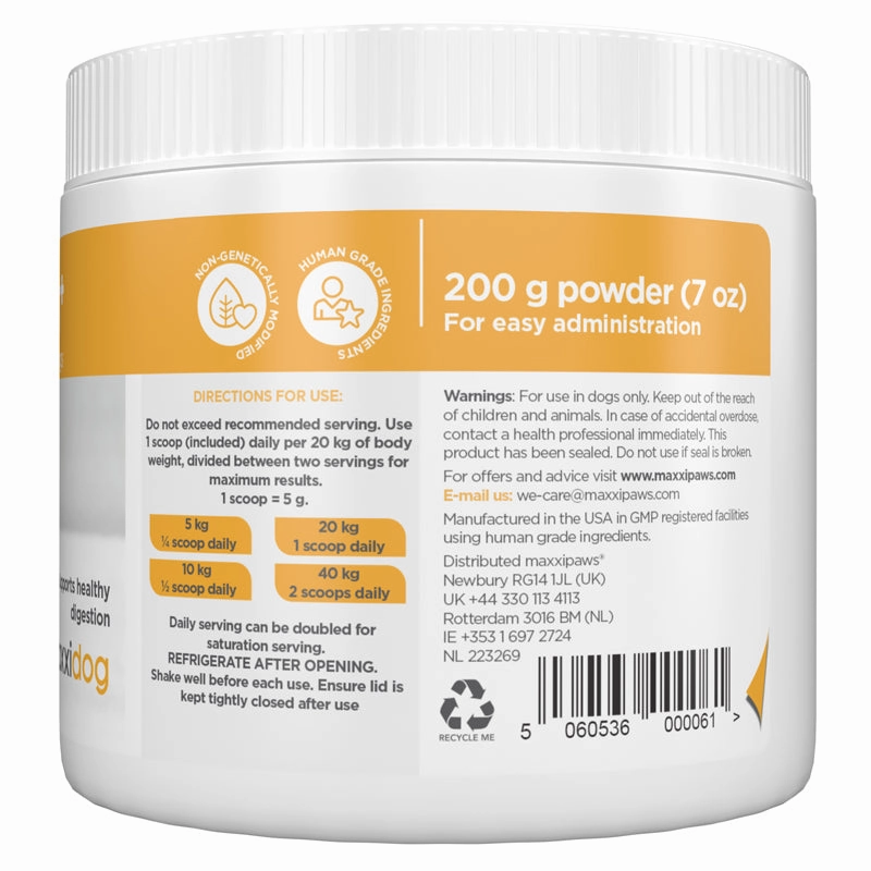 Maxxipaws Maxxidigest  (Digestive & Immune Support) Supplements for Dogs